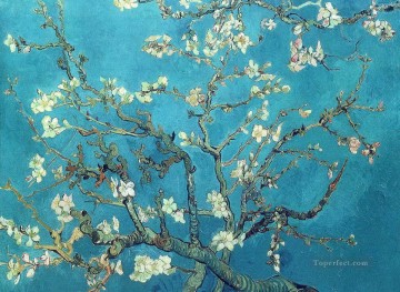Flores Painting - Ramas con Almendros en Flor Vincent van Gogh Impresionismo Flores